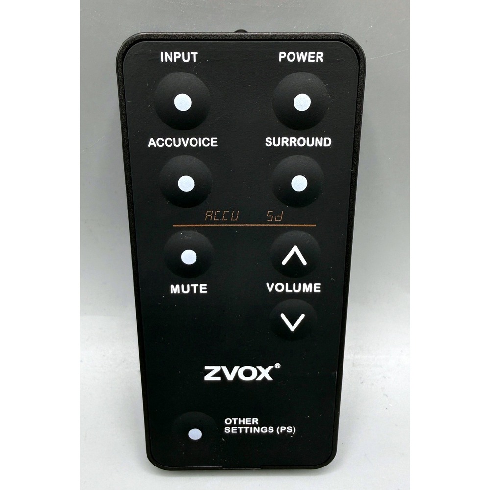 ZVOX Remote Control Soundbar AccuVoice AV150 AV155 AV157 AV201 AV203 SB380 SB500